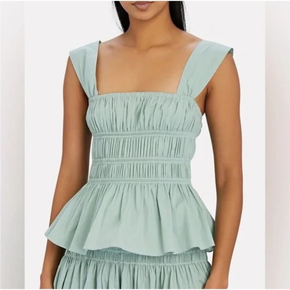 Staud Ida Top in Sage Green, Size Small